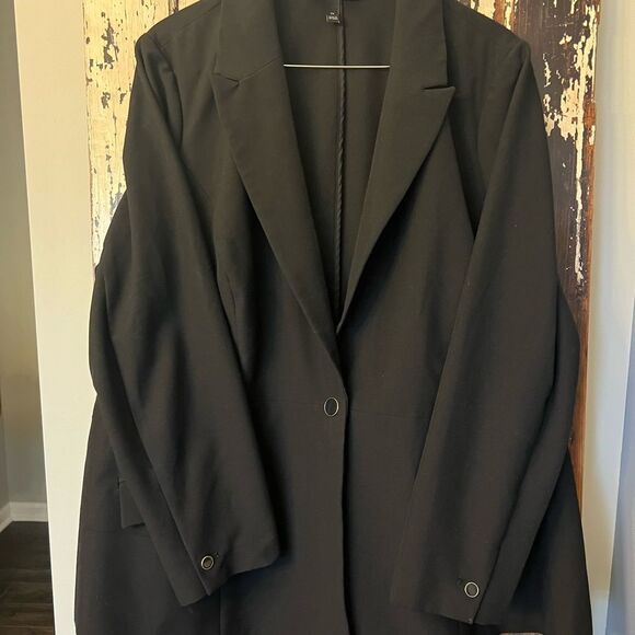 Lane Bryant Black Women's Blazer Coat size 24 - Picture 1 of 7